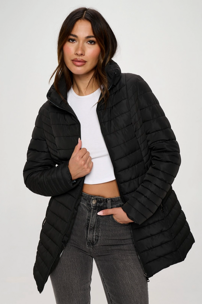 Zip-Up Puffer Jacket