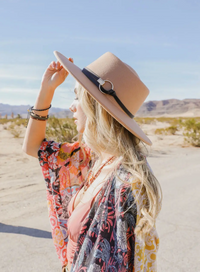 GOLD RING BUCKLE BOLERO HAT