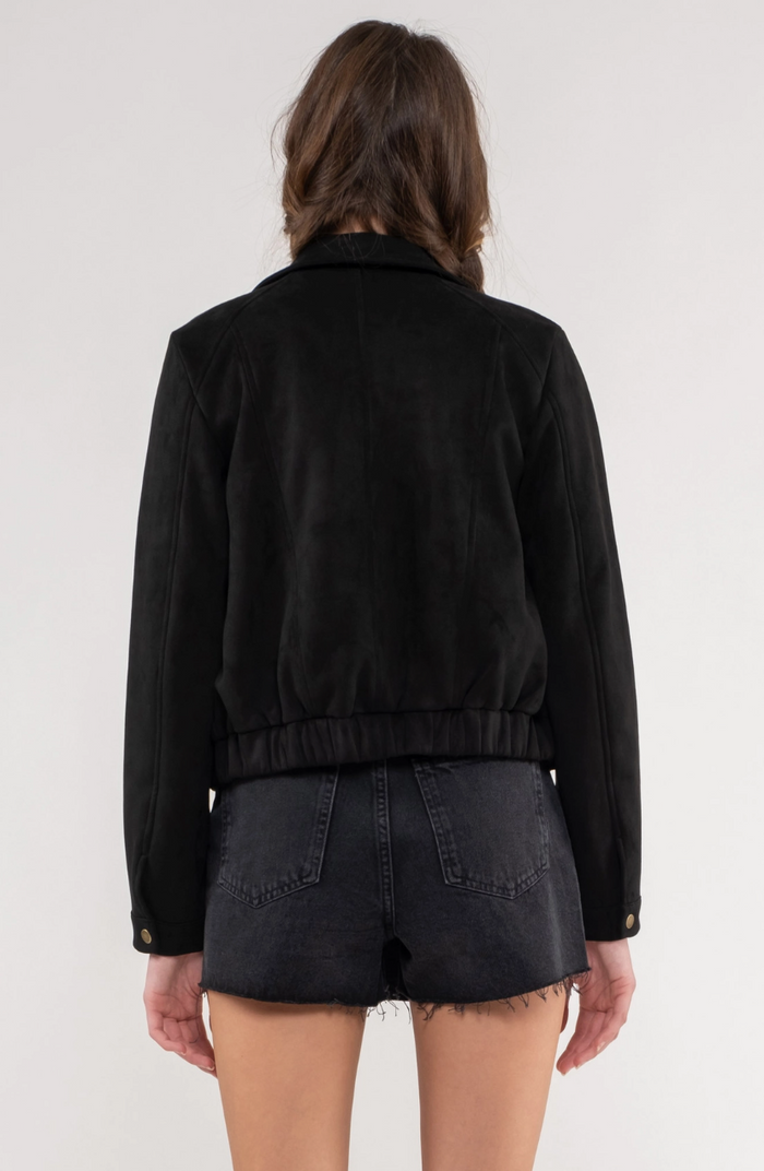 Collared Front Zip Jacket