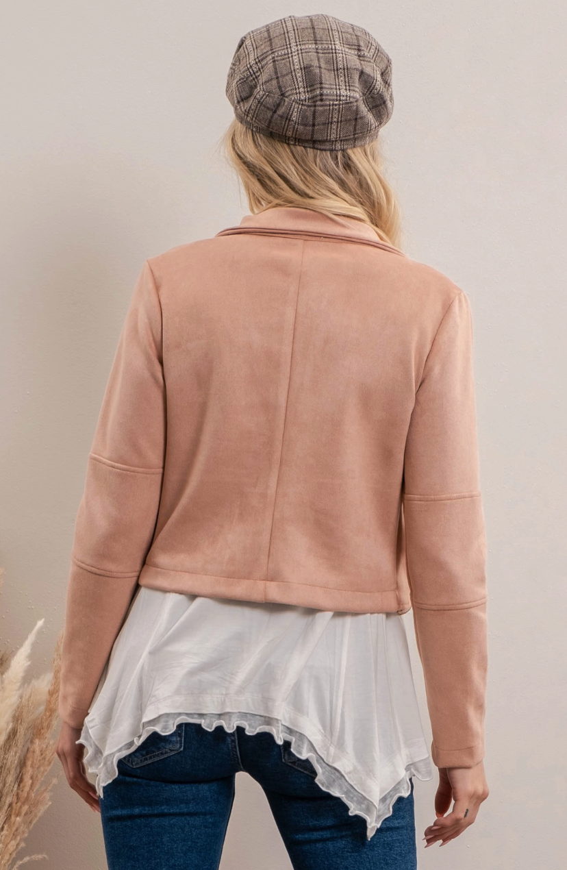 Faux Suede Jacket