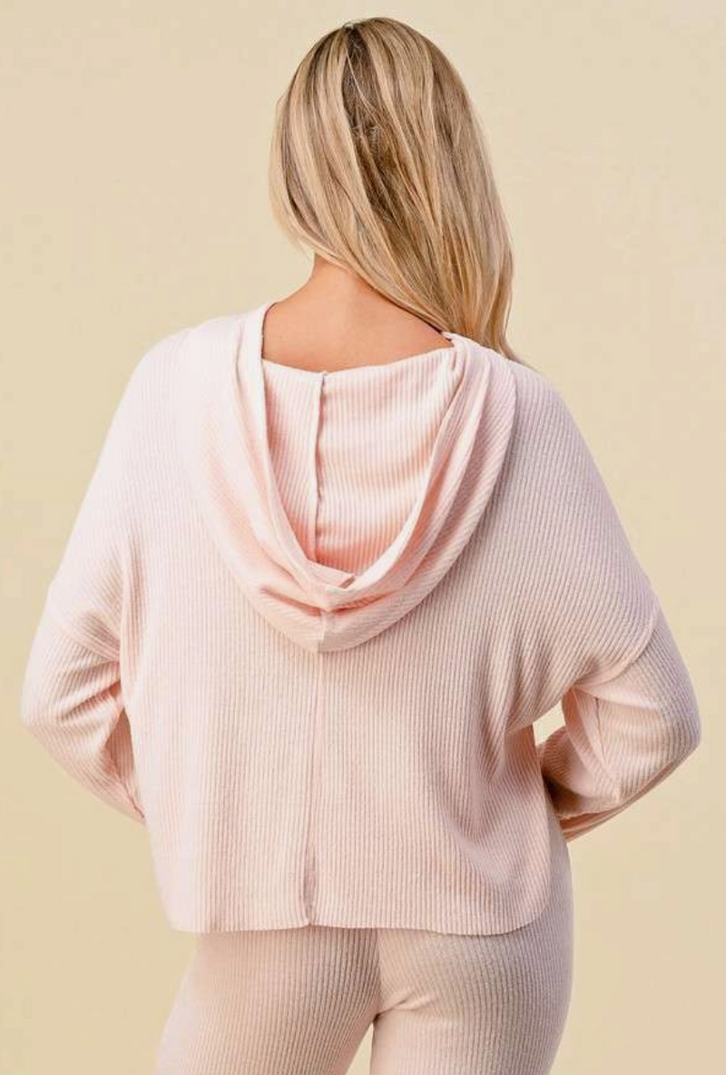 HOODIE BRUSHED HACCI RIB TOP